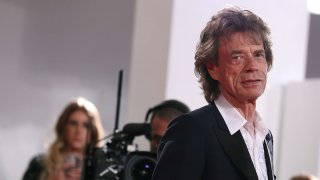 FILE - Mick Jagger walks the red carpet during the 76th Venice Film Festival at Sala Grande on Sept. 7, 2019, in Venice, Italy.