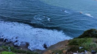 Water rescue near Eagle's Point in San Francisco.