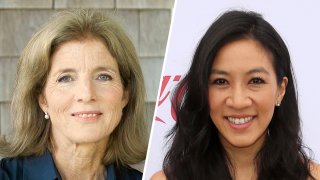 Caroline Kennedy and Michelle Kwan