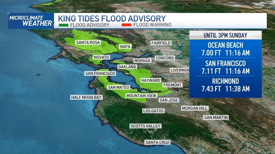 Coastal Flood Advisory in Effect Until Sunday Afternoon NBC Bay Area