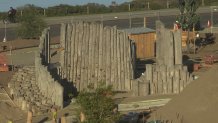 The new Presidio Tunnel Tops park will include a 2-acre kids' "outpost," which includes a play area made from boulders and logs, an arts and science building, and a field station for kids to explore.