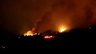 Fire Burning Along Big Sur Coast Forces Evacutations