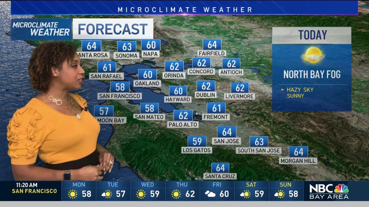 Forecast: Another Dry Week With Mild Temps – NBC Bay Area