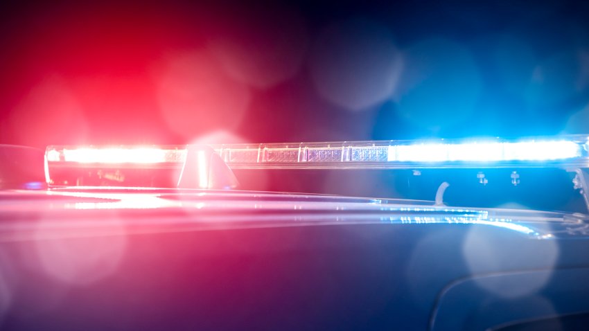 Police red and blue lights