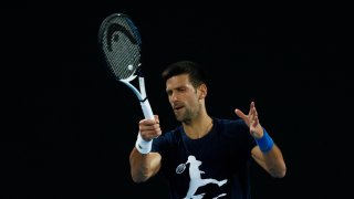 Novak Djokovic of Serbia