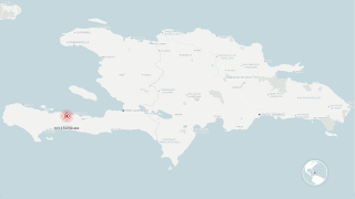 Southwest Haiti Earthquake locator map