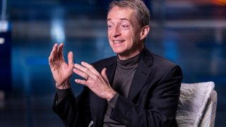 Patrick Gelsinger, chief executive officer of Intel Corp., speaks during a Bloomberg Studio 1.0 interview at the company’s headquarters in Santa Clara, California, Feb. 3, 2022.