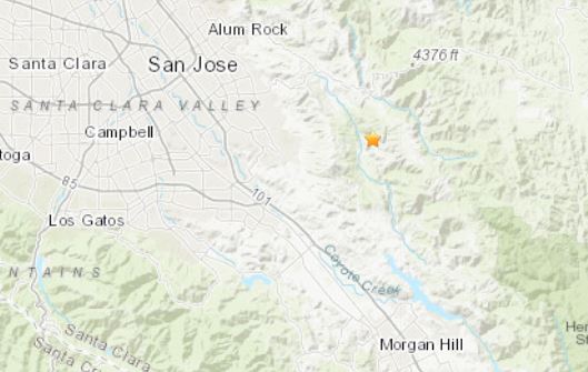 Magnitude 2.7 Earthquake Reported Near San Jose – NBC Bay Area