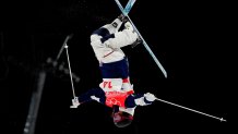 United States Jaelin Kauf competes in the women's moguls finals at Genting Snow Park, Feb. 6, 2022, Zhangjiakou, China. Kauf would bring home the US' second silver and second medal with her performance.