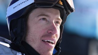 United States' Shaun White competes during the men's halfpipe finals at the 2022 Winter Olympics, Friday, Feb. 11, 2022, in Zhangjiakou, China.