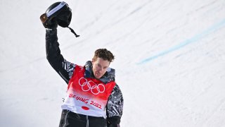 Shaun White gestures