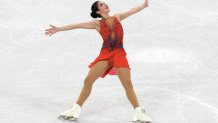 Alysa Liu of Team United States skates during the Women Single Skating Short Program on day eleven of the Beijing 2022 Winter Olympic Games at Capital Indoor Stadium on Feb. 15, 2022, in Beijing, China.