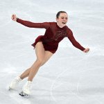 Mariah Bell of Team United States competes during the Women Single Skating Free Skating at the 2022 Winter Olympic Games, Feb. 17, 2022, in Beijing.