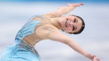 Alysa Liu of Team United States competes during the Women's Free Skate at the 2022 Winter Olympic Games, Feb. 17, 2022, in Beijing, China.