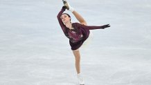 Anna Shcherbakova of Team ROC skates to gold during the Women's Free Skate at the 2022 Winter Olympic Games, Feb. 17, 2022, in Beijing.