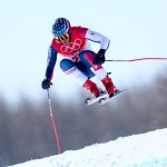 Tyler Wallasch of Team United States competes during the Men's Ski Cross Qualification