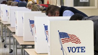 Voters cast their ballots on Election Da