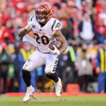 Joe Mixon #28 of the Cincinnati Bengals.