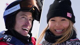 Team USA's Shaun White and Chloe Kim.