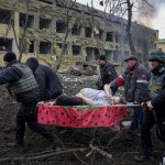 injured pregnant woman from a maternity hospital Ukraine