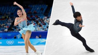 Alysa Liu (left) and Vincent Zhou (right)