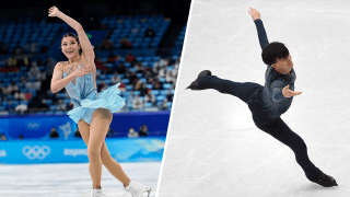 Alysa Liu (left) and Vincent Zhou (right)