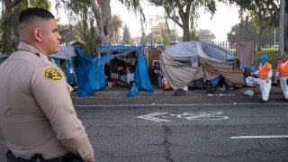 Los Angeles county homeless encampment