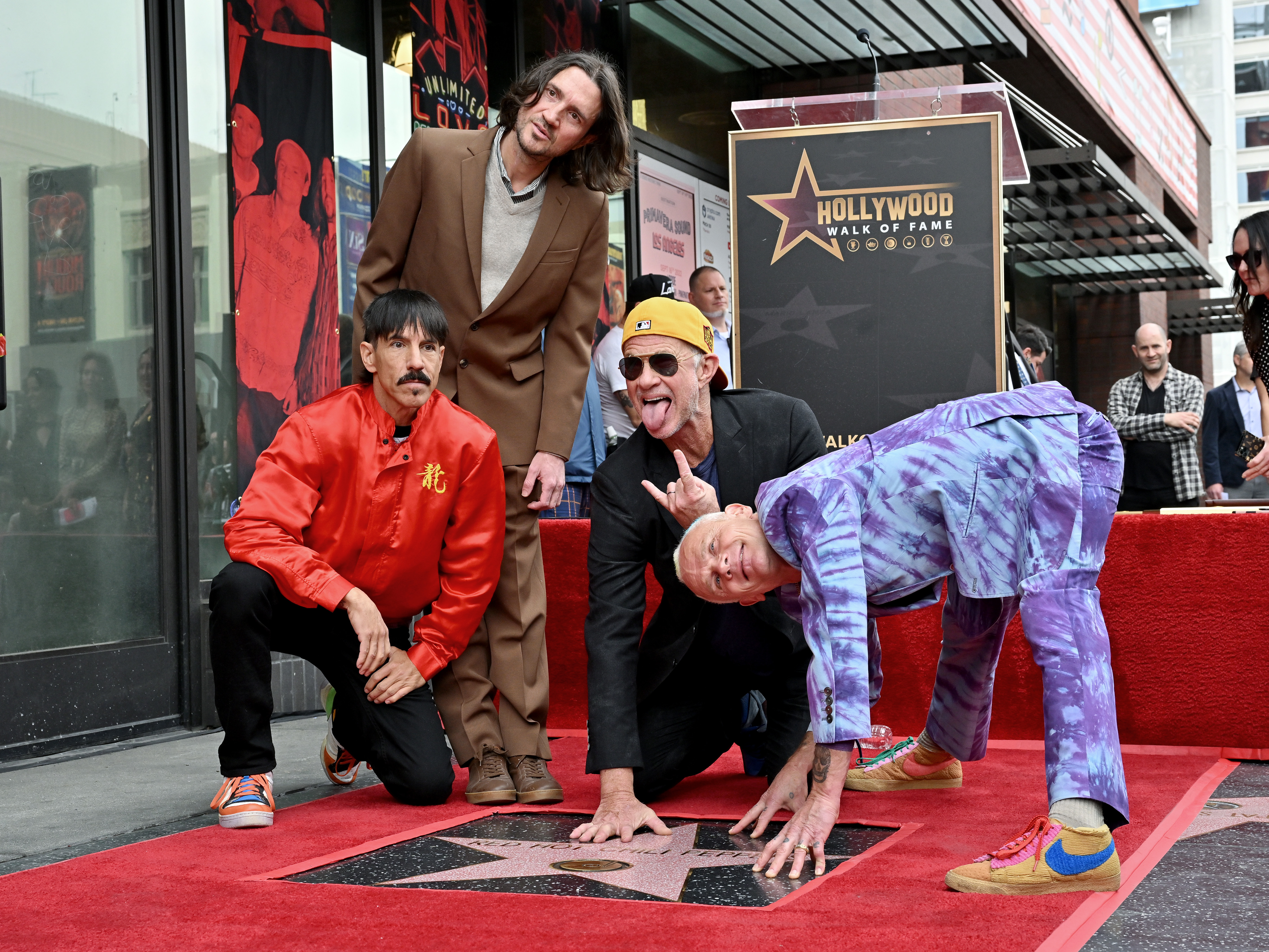 The Red Hot Chili Peppers Get Star On Hollywood Walk Of Fame Nbc Los Angeles