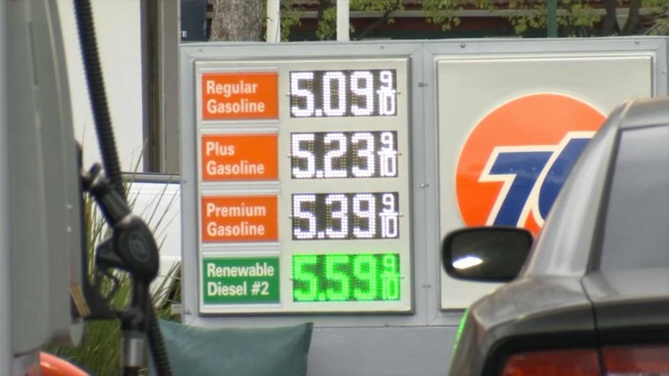 Gas Prices in Much of Bay Area Soar Past 5 a Gallon Mark NBC Bay Area