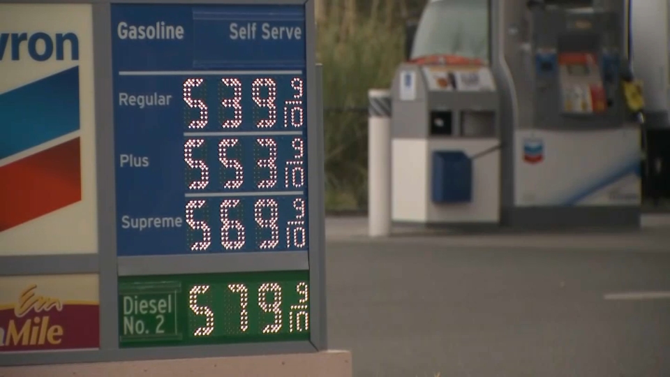 Gas Prices in Much of Bay Area Soar Past 5 a Gallon Mark NBC Bay Area