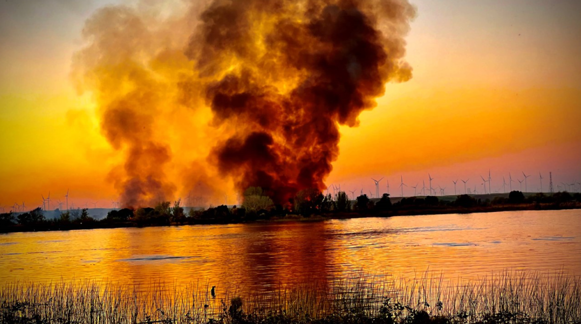 Vegetation Fire Reported on Kimball Island Near Antioch NBC Bay Area