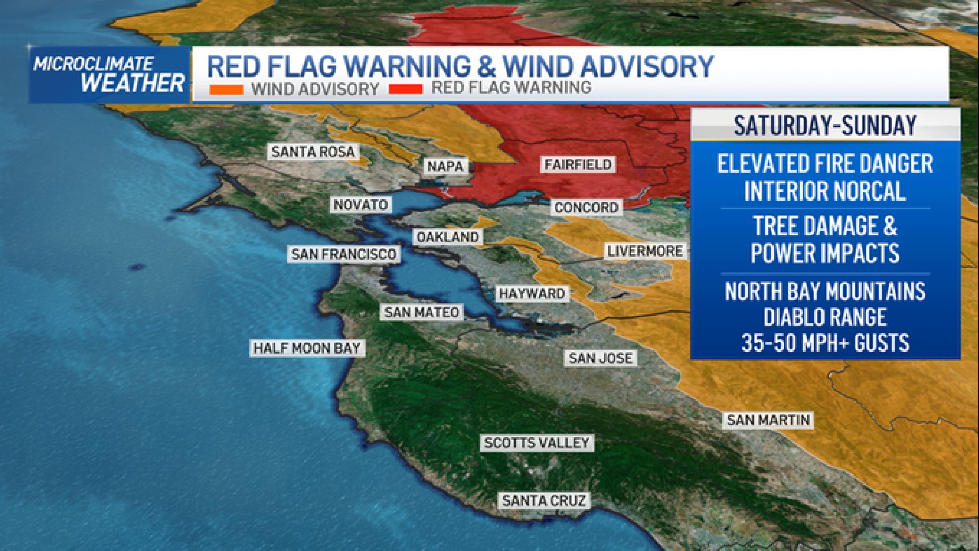 Red Flag Warning In Effect for Inner NorCal and Solano County – NBC Bay Area