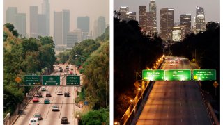 mog levels above the Los Angeles skyline