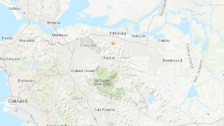 USGS map shows epicenter of 2.7 magnitude earthquake.
