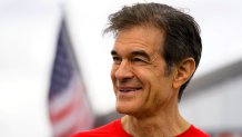 Mehmet Oz, a Republican candidate for U.S. Senate in Pennsylvania, visits a car show in Carlisle, Pa., Saturday, May 14, 2022. (AP Photo/Matt Rourke)