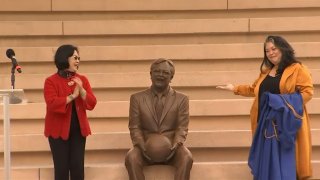 Statue of the late San Francisco Mayor Ed Lee.