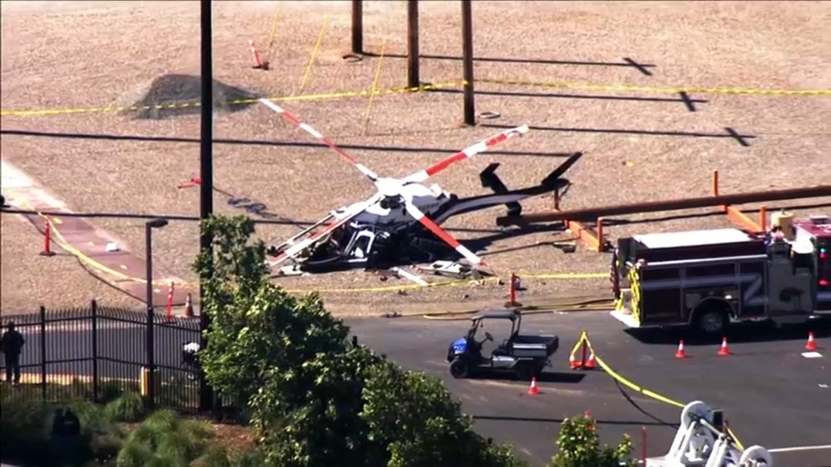 2 Injured in Downed Helicopter in Livermore Fire Department NBC Bay Area