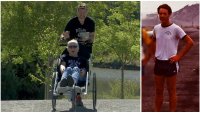 Thanks to Free Use of Special Chair, Son Can Push Father With Parkinson's in Bay to Breakers