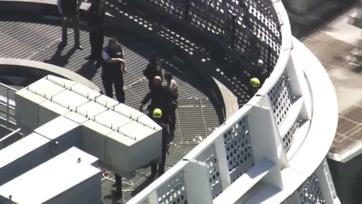Climber Detained After Climbing to the Top of San Francisco’s