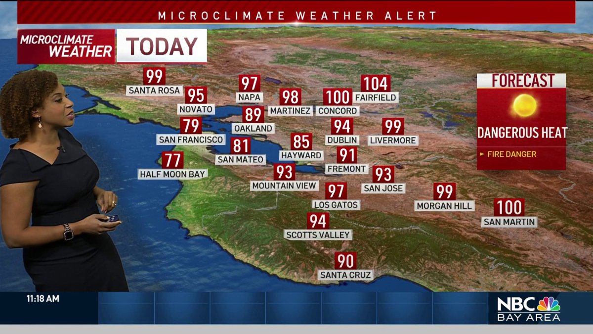 Forecast: Dangerous Heat Today – NBC Bay Area