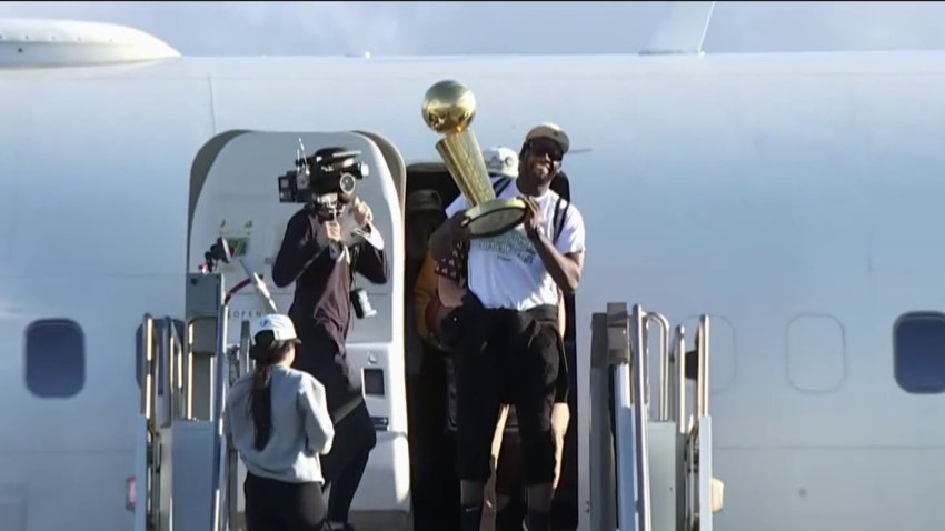 Warriors Return Home With Larry O'Brien Championship Trophy in Hand