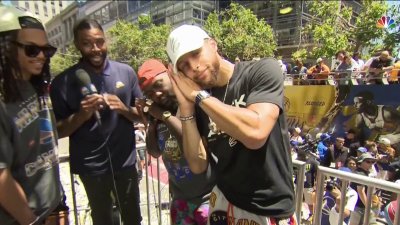 Stephen Curry Performed His Iconic 'Night-Night' Celebration At