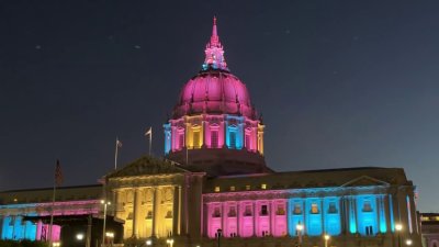 San Francisco Landmarks Light Up for Pride Weekend