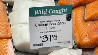 Fillets of Chilean sea bass