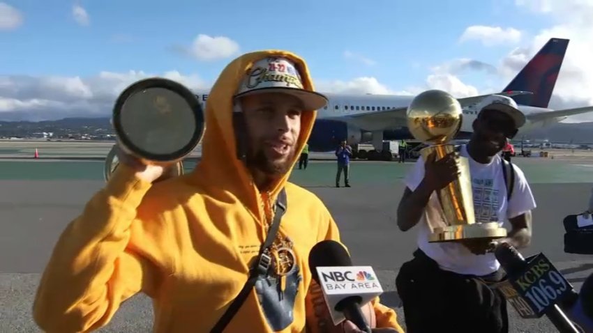 WATCH: Steph Curry Talks NBA Title Win, Championship Parade