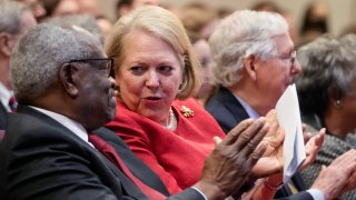 Justice Thomas Attends Forum On His 30 Year Supreme Court Legacy