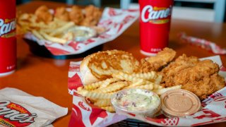 Food at Raising Cane’s.