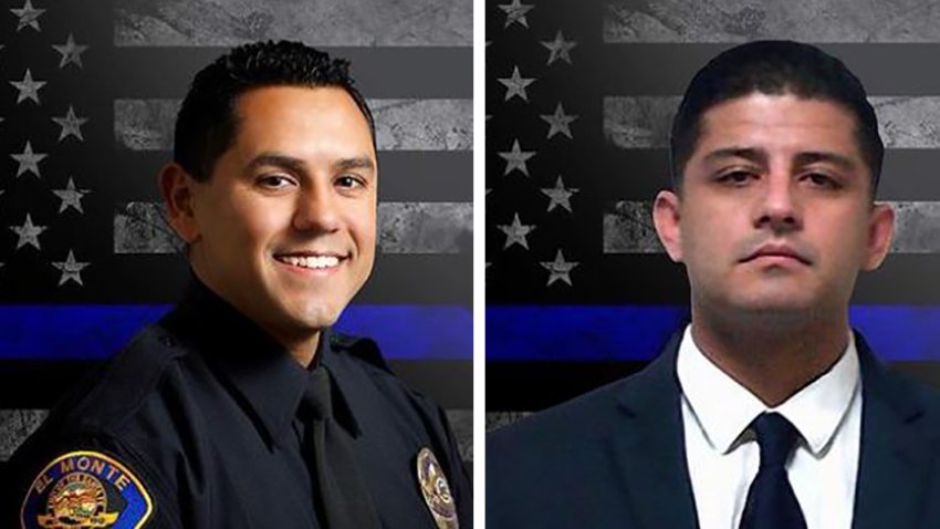 The city of El Monte announced Corporal Michael Paredes and Officer Joseph Santana were killed in the line of duty.