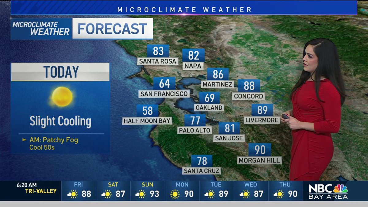 Forecast: Early Fog, Slight Cooling – NBC Bay Area