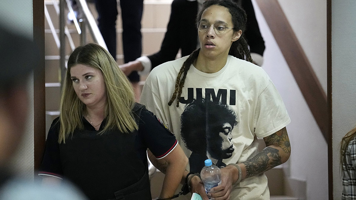 Trial for Basketball Star Brittney Griner Begins in MoscowArea Court